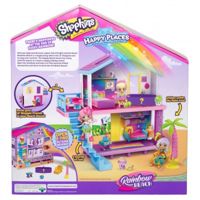 Shopkins Happy Places Rainbow Beach House Playset   568156996